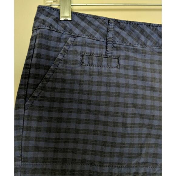 Bullhead Black Blue Shorts Plaid Checked Pockets 7 (Juniors) - Picture 3 of 7